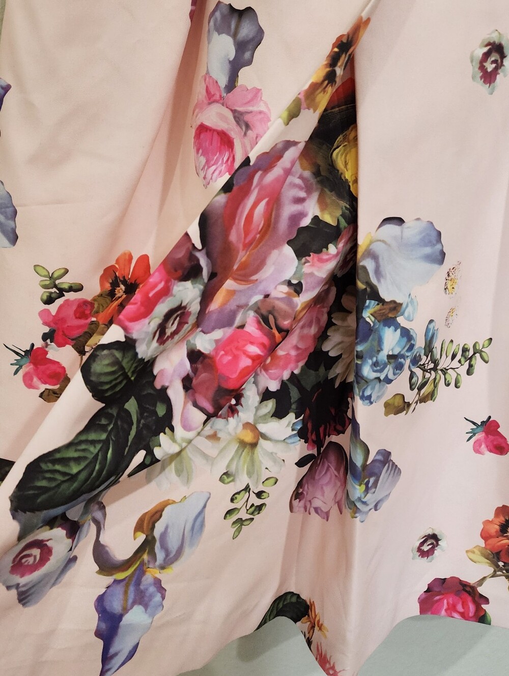 Ted Baker London Deavon Oil Painting Floral Fit-and-Flare Dress Size 4 - Picture 4 of 12